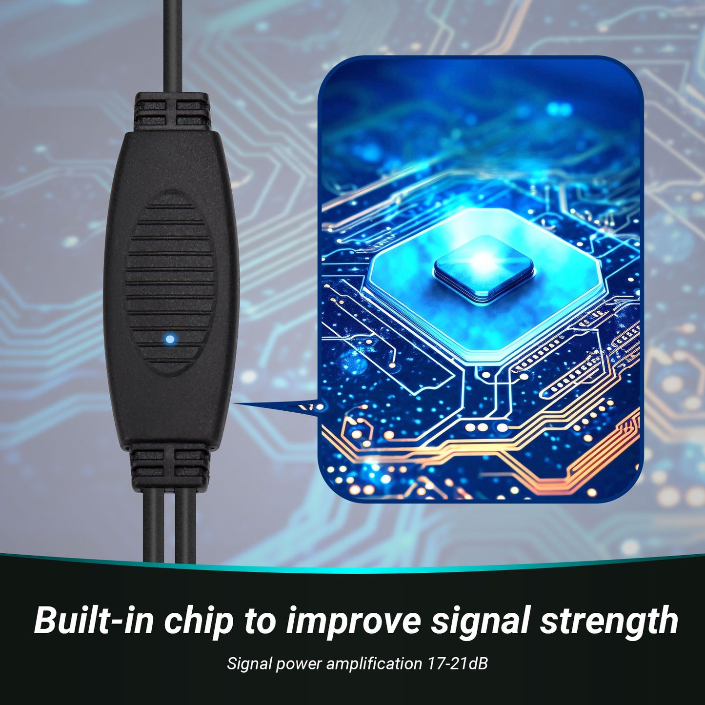Antenna Amplifier to Boost Signal for Coaxial Digital TV Aerial DTB115