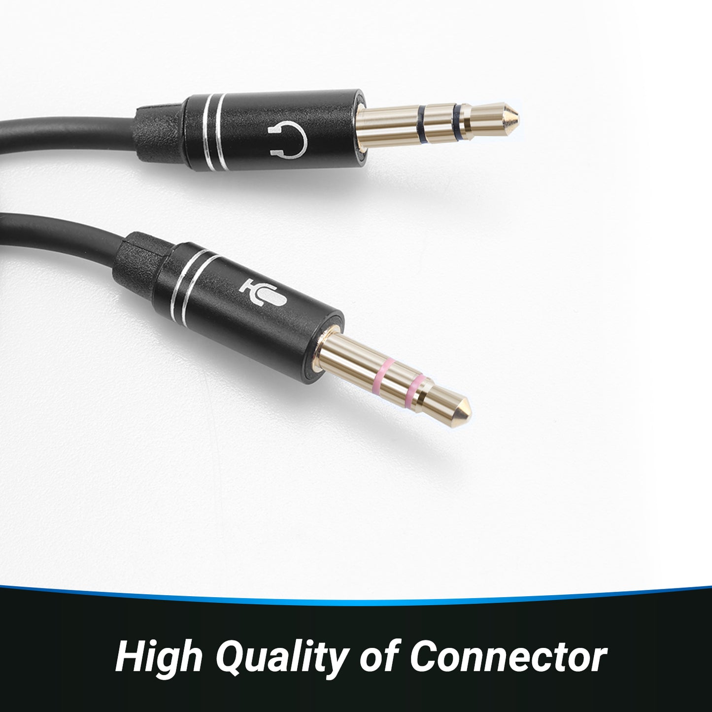 3.5mm Headphone Jack Splitter for Microphone & Stereo Audio Headphones TAA220