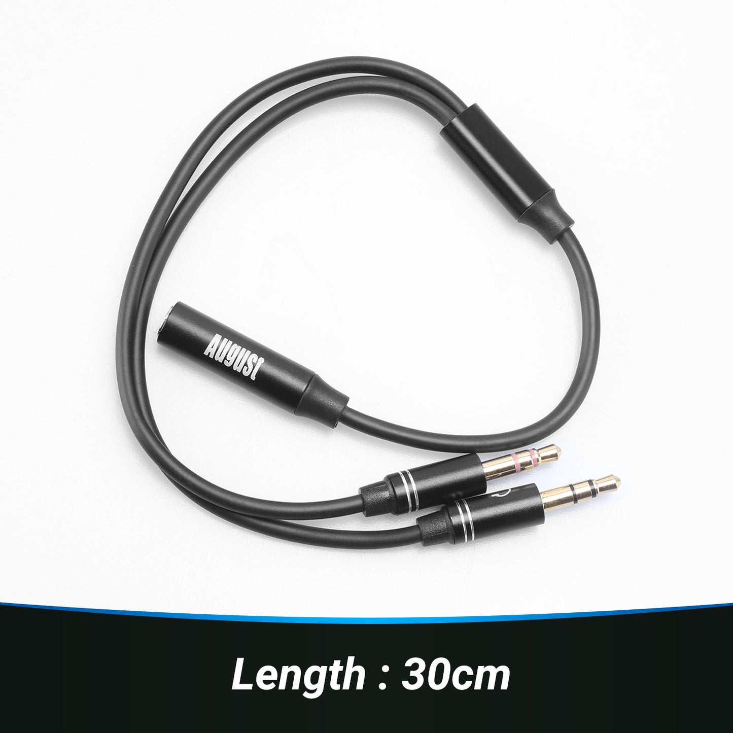 3.5mm Headphone Jack Splitter for Microphone & Stereo Audio Headphones TAA220