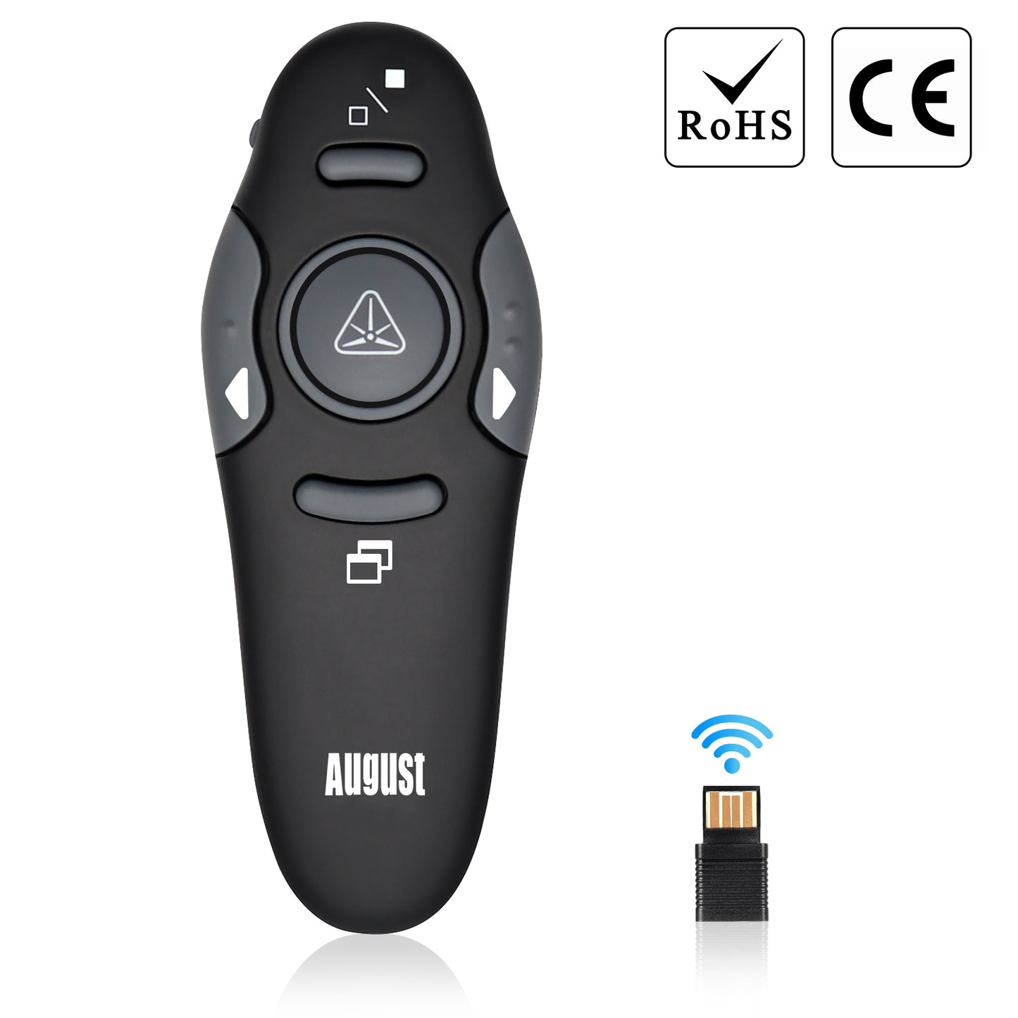 Wireless Presenter Remote Control for Slideshows - August LP205R