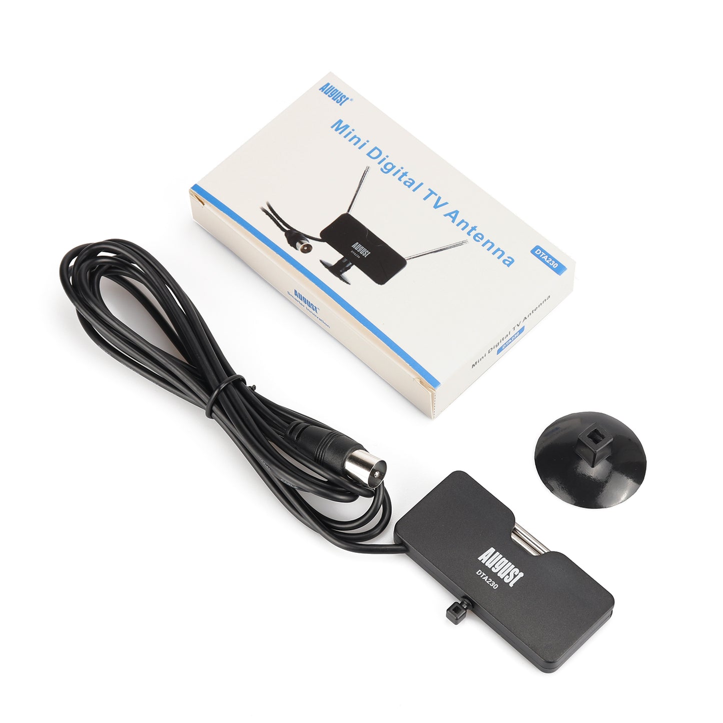 Freeview TV Aerial - Portable Digital Antenna for TV Tuner/DVB-T Television/DAB - August DTA230 August TV Aerial iDaffodil - Consumer Electronics at Affordable Prices