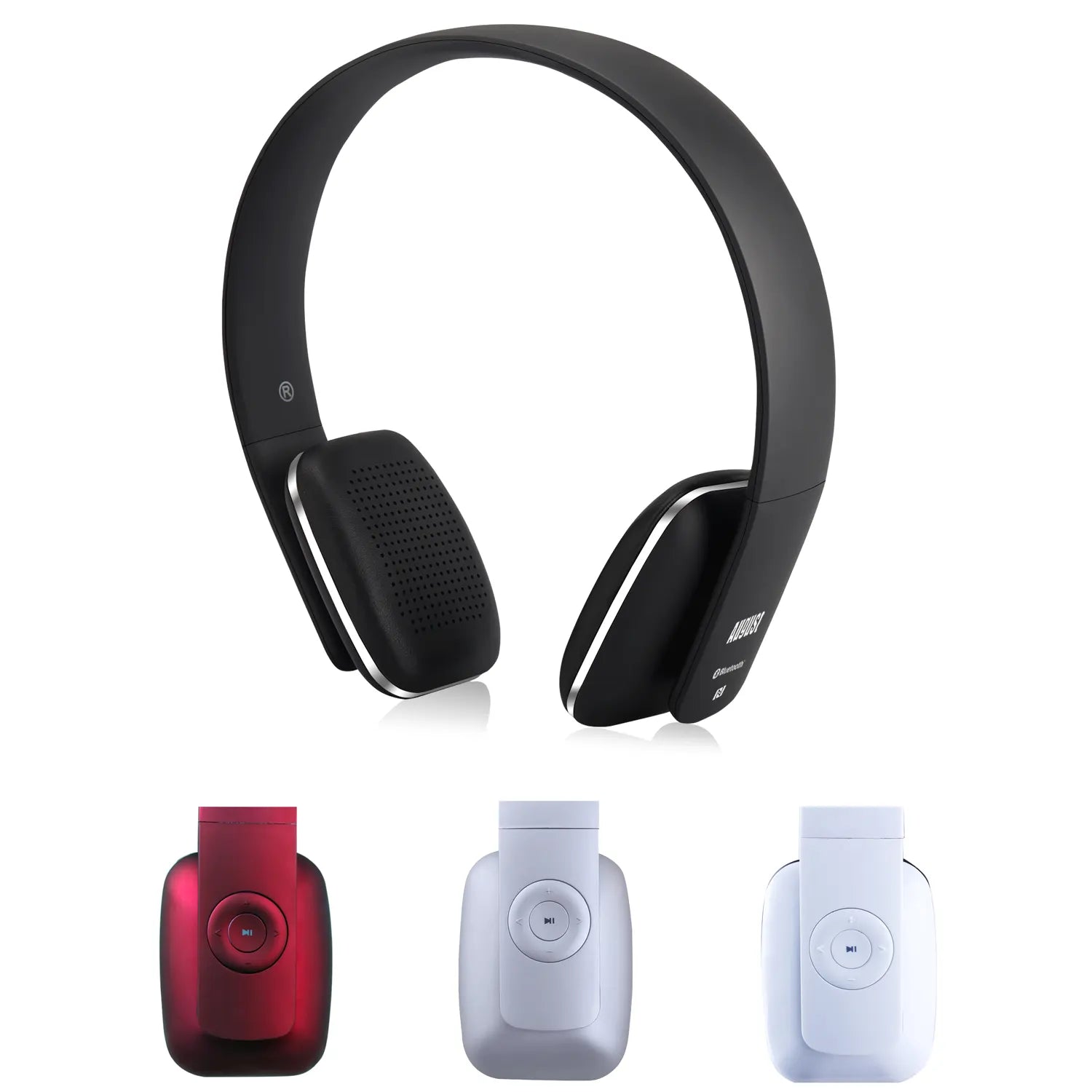 Bluetooth Wireless Rechargeable Headphones August EP636 Refurbished