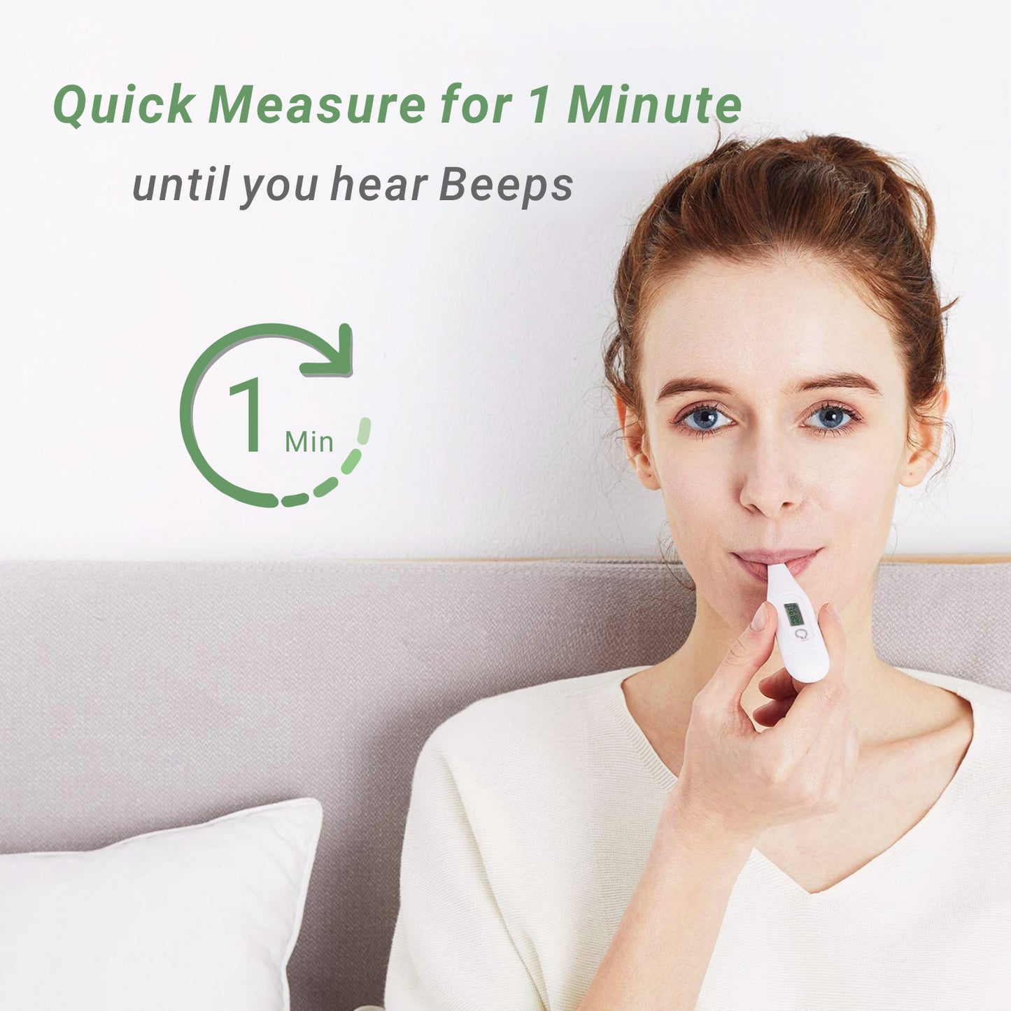 Digital Thermometer for Fever MT104 White - Temperature Orally, Underarm and Recta - Accurate and Mercury Free iDaffodil Health Monitors iDaffodil - Consumer Electronics at Affordable Prices