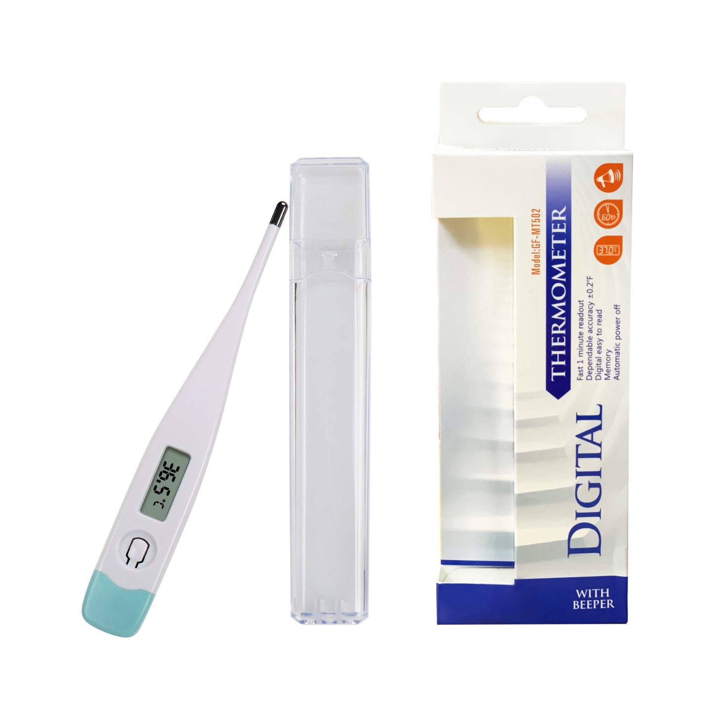 Digital Thermometer for Fever MT502 Mint - Temperature Orally, Underarm and Recta - Accurate and Mercury Free iDaffodil Health Monitors iDaffodil - Consumer Electronics at Affordable Prices