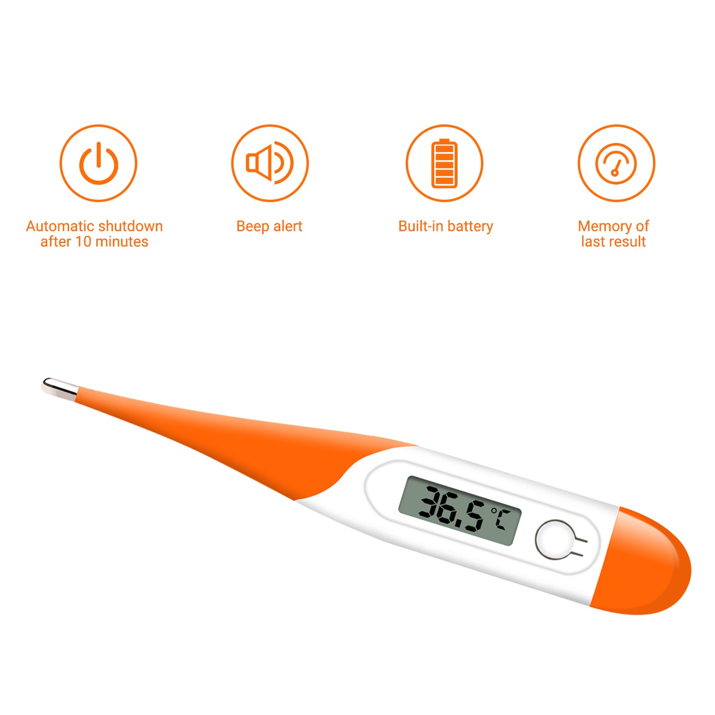 Digital Thermometer for Fever HPC400 - Temperature Orally, Underarm and Recta - Accurate and Mercury Free