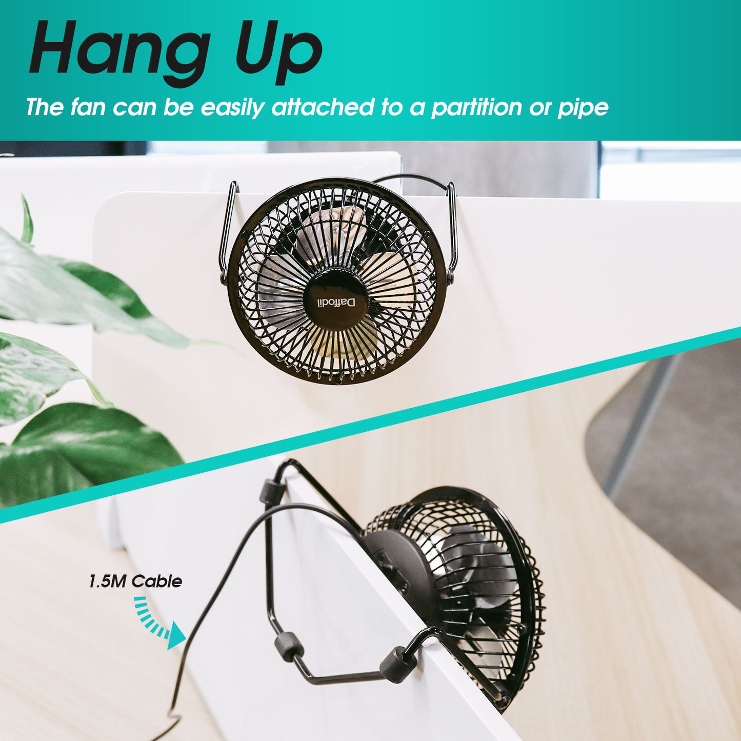 USB Desk Fan - Daffodil UFN100 - Stay Cool at your Desk on Hot Summer Days