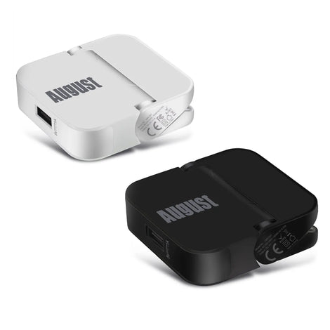 Slim Foldable USB Charging Adaptor UK Plug Type-G Charge any USB Device - UMC301