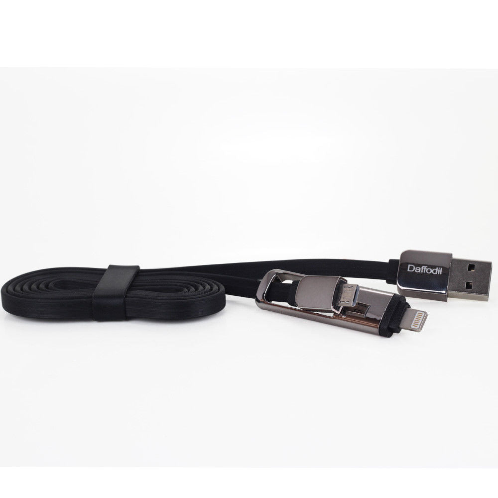 USB Multi Charger Cable - Micro USB / Apple Lightning - Daffodil TC08 iDaffodil Phone Accessories iDaffodil - Consumer Electronics at Affordable Prices