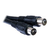 Coaxial Cable 1.5m  - TV Aerial Cable Black - UK Standard End - August TAC15B-IEC