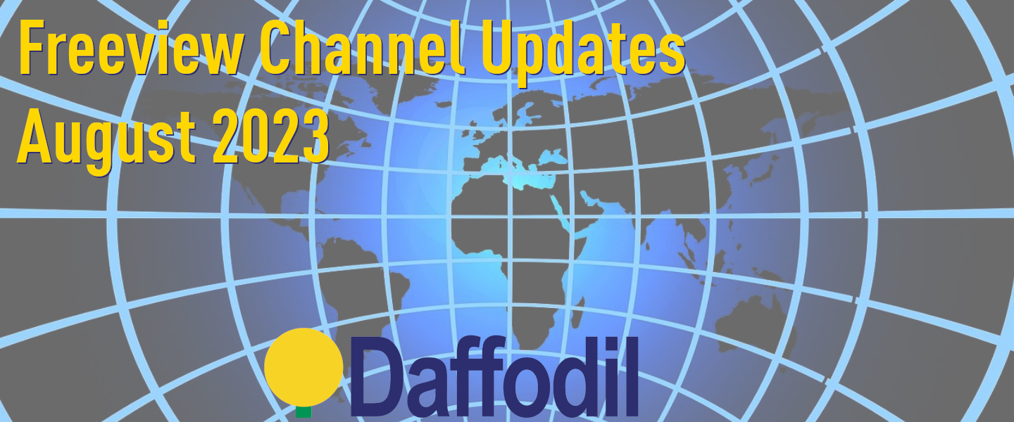 Freeview Channel Updates August 2023