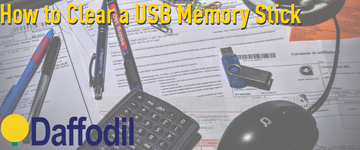 How to clear a USB memory stick for TV recording