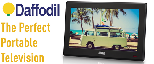 August DA100D Portable Camping Television from iDaffodil