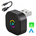 August CR245 2-in-1 Wireless CarPlay & Android Auto Adapter, 2 Phone Switch