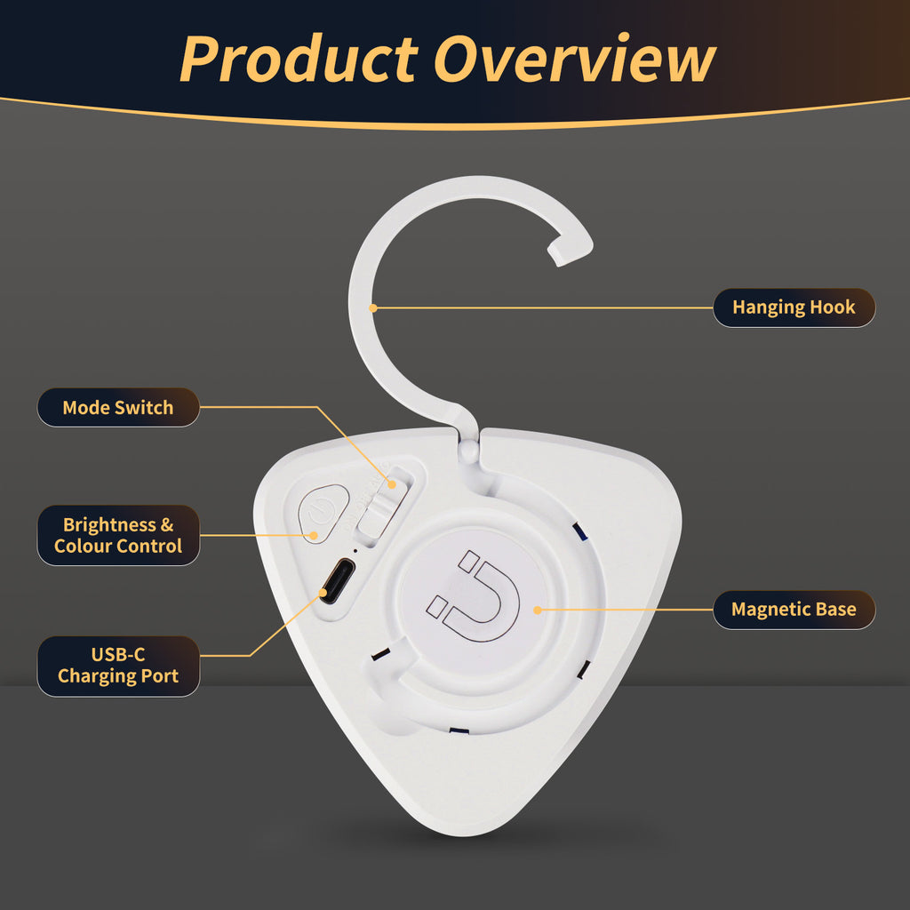 LED Motion Sensor Light, Warm or Cool White, Rechargeable - AUG LEC033