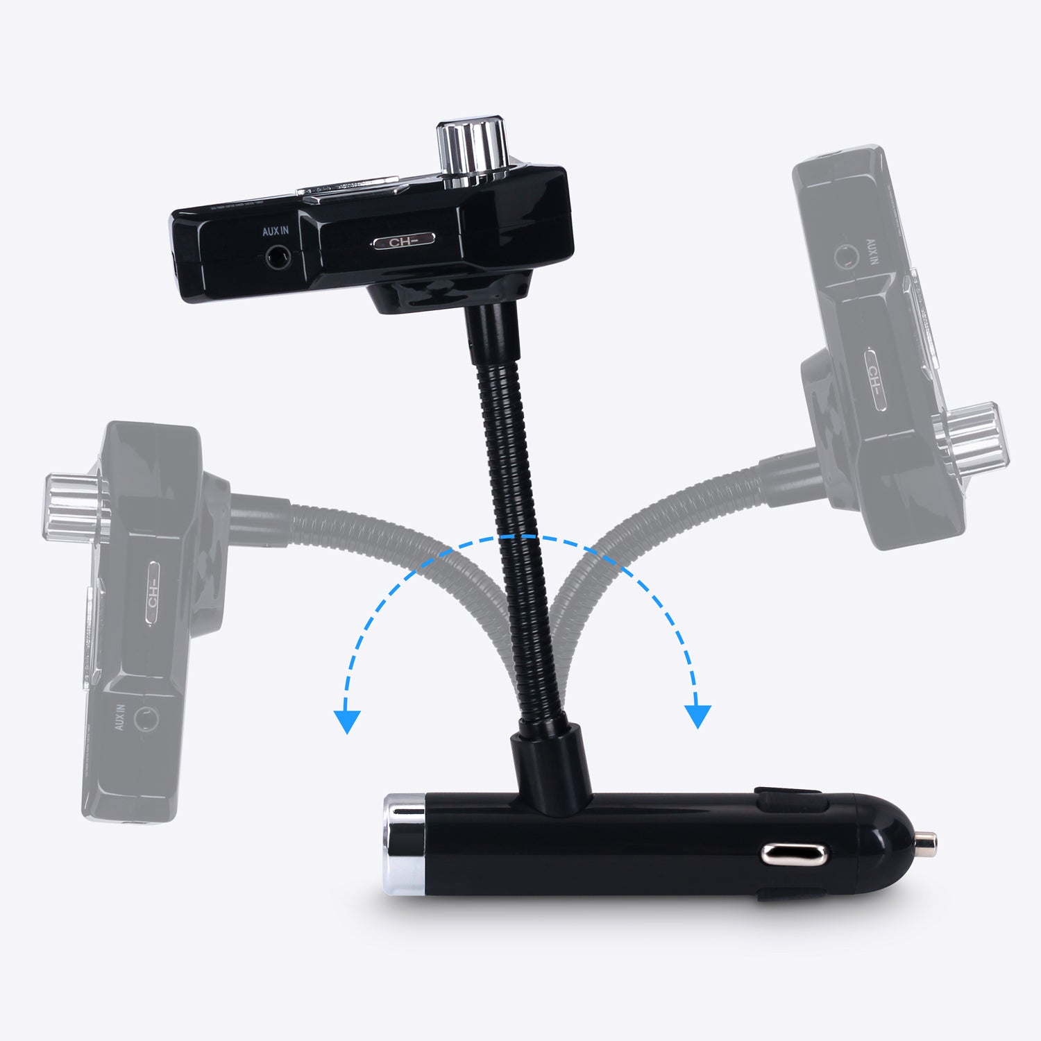 Car FM Transmitter Bluetooth with USB-A Charging Port - August CR220B