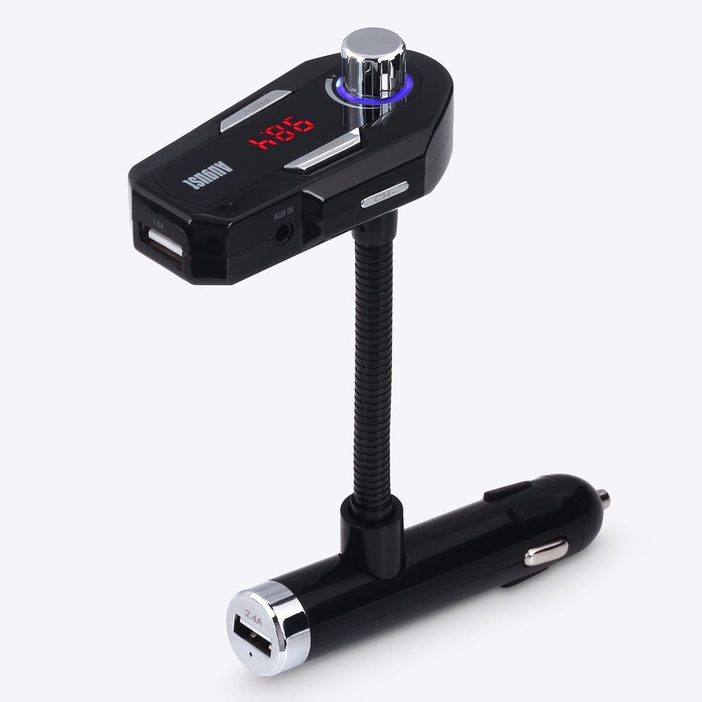 Car FM Transmitter Bluetooth with USB-A Charging Port - August CR220B