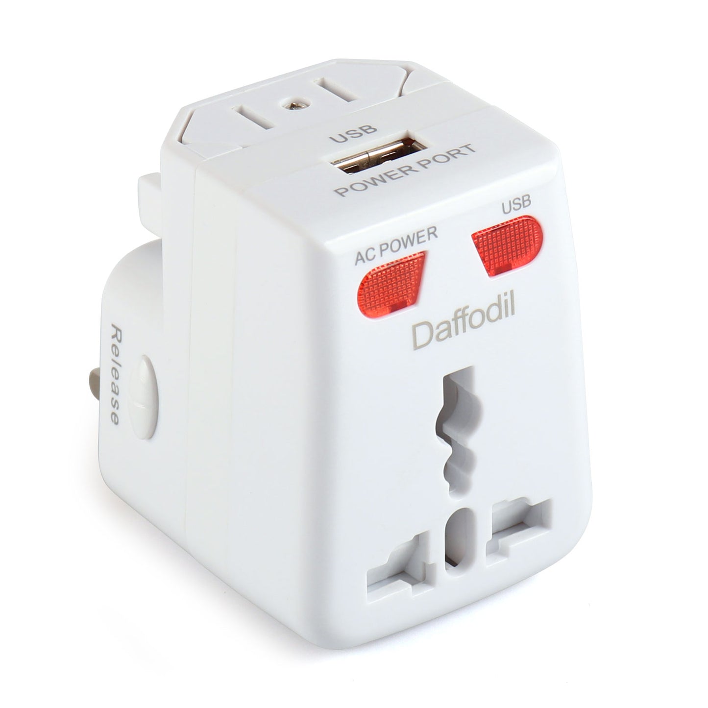 World Travel Power Adaptor USB Adaptor Port UK EU AU US Universal Plug - WAP150