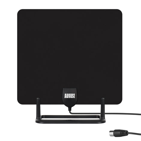 Refurbished - Indoor TV Freeview Aerial Digital 4K HD High Gain Flat Design with Stand - August DTA450