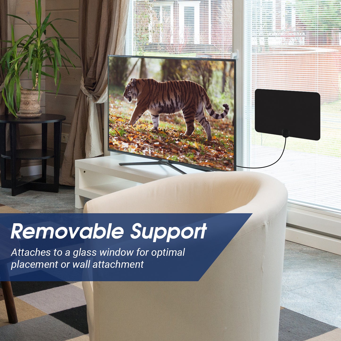 Digital TV Aerial Flat Antenna for Freeview and Freeview HD - August DTA455