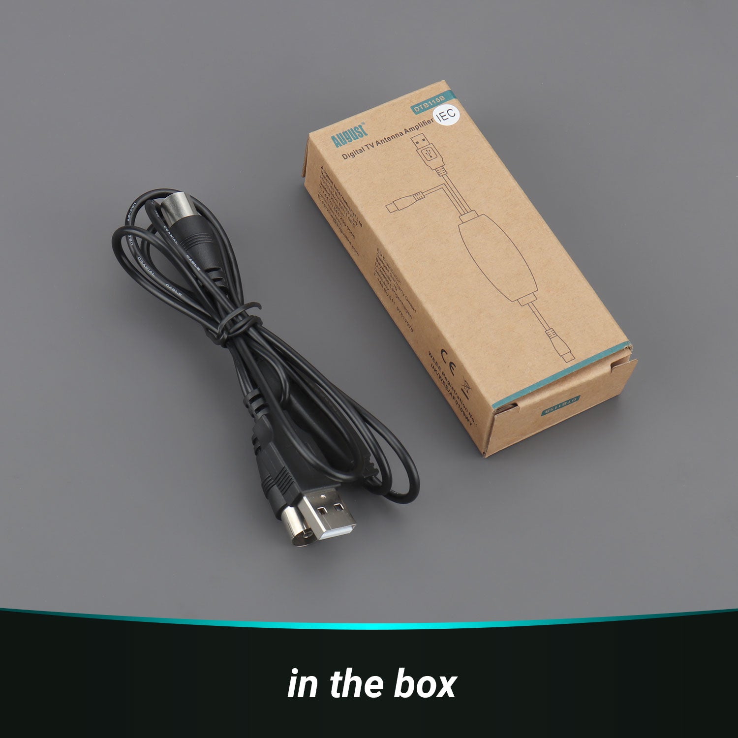 Antenna Amplifier to Boost Signal for Coaxial Digital TV Aerial - August DTB115