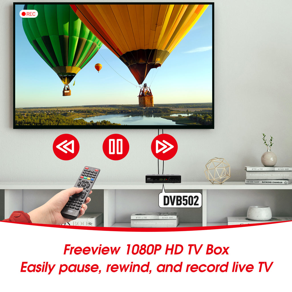Freeview Recorder Box with 256gb SSD Storage August DVB502
