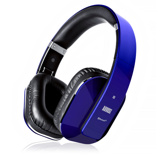Bluetooth Over Ear Headphones Built-in MIC Hands-Free Calls with Integrated App NFC Low Latency Audio with AptX Technology for PC and Mobile - August EP650 In White Packaging Box