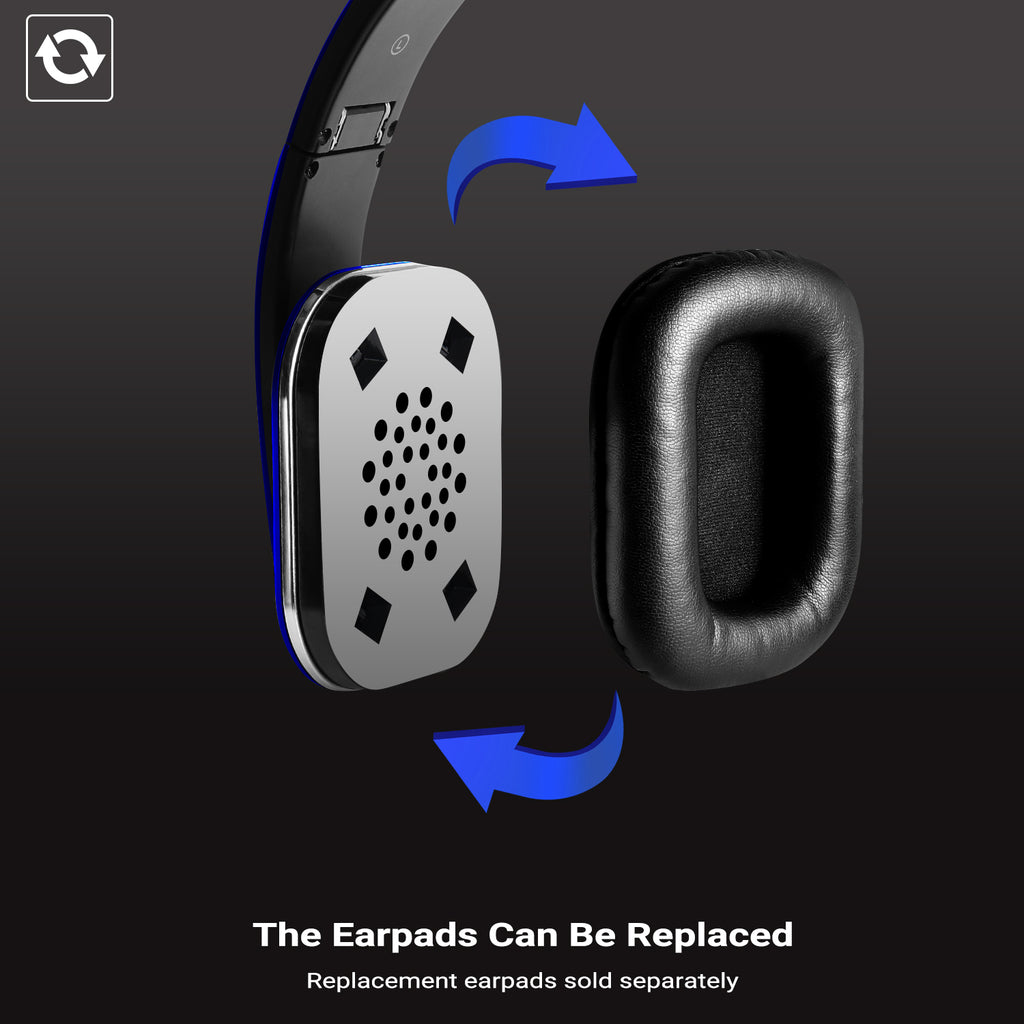 Bluetooth Over Ear Headphones Built-in MIC Hands-Free Calls with Integrated App NFC Low Latency Audio with AptX Technology for PC and Mobile - August EP650 In White Packaging Box