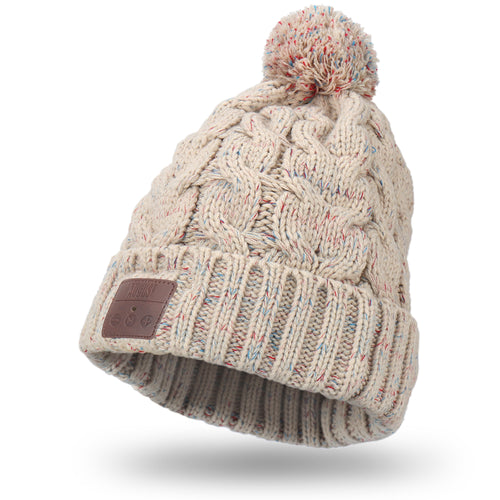 Bluetooth Beanie Pom Hat Headphones for Winter with Microphone - August EPA30