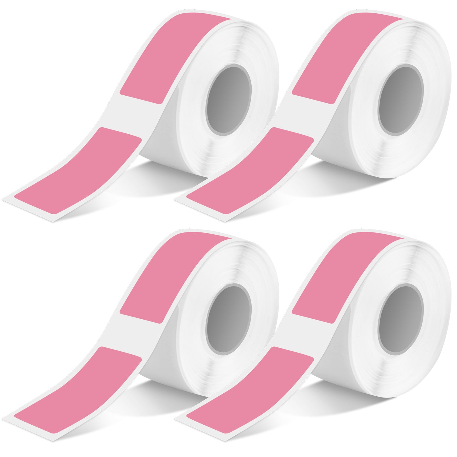 LBP001 4 Rolls Thermal Gap Label Tape - 13×30mm, 180 Labels/Roll, Waterproof, Oil-Resistant, and UV-Resistant, Replacement Label Roll for LBP160