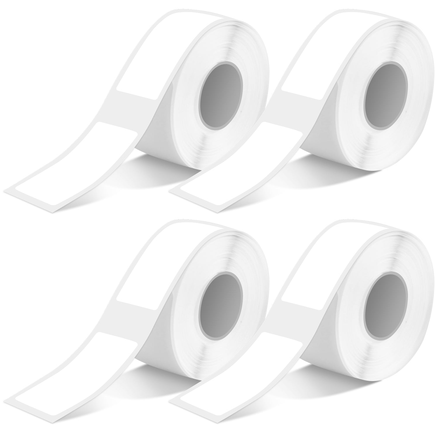 LBP001 4 Rolls Thermal Gap Label Tape - 13×30mm, 180 Labels/Roll, Waterproof, Oil-Resistant, and UV-Resistant, Replacement Label Roll for LBP160