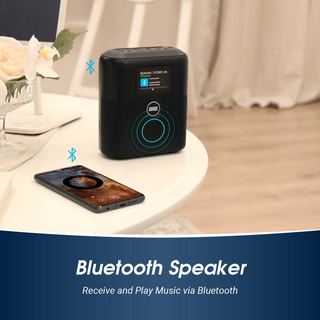 August MB330 Portable DAB Radio & Bluetooth Speaker