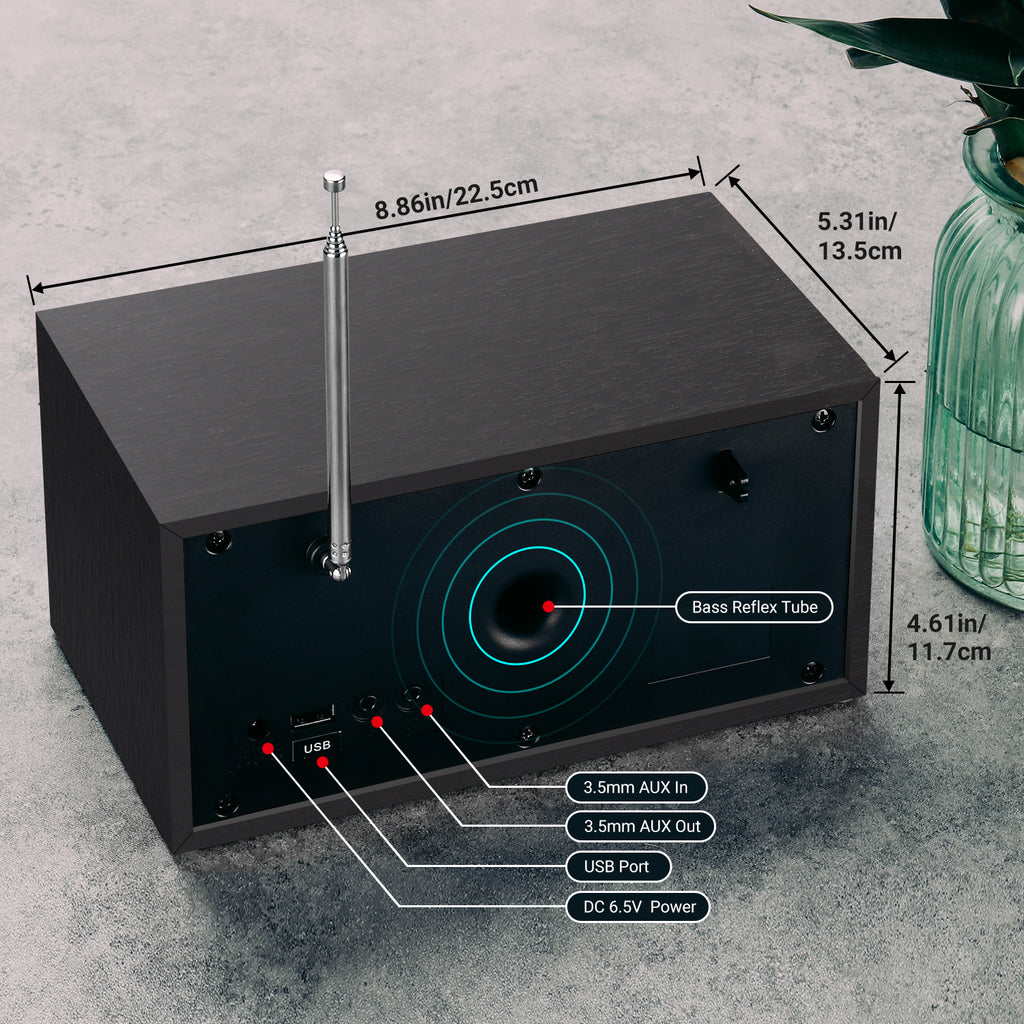 August MB420 Alarm Clock Digital DAB Radio
