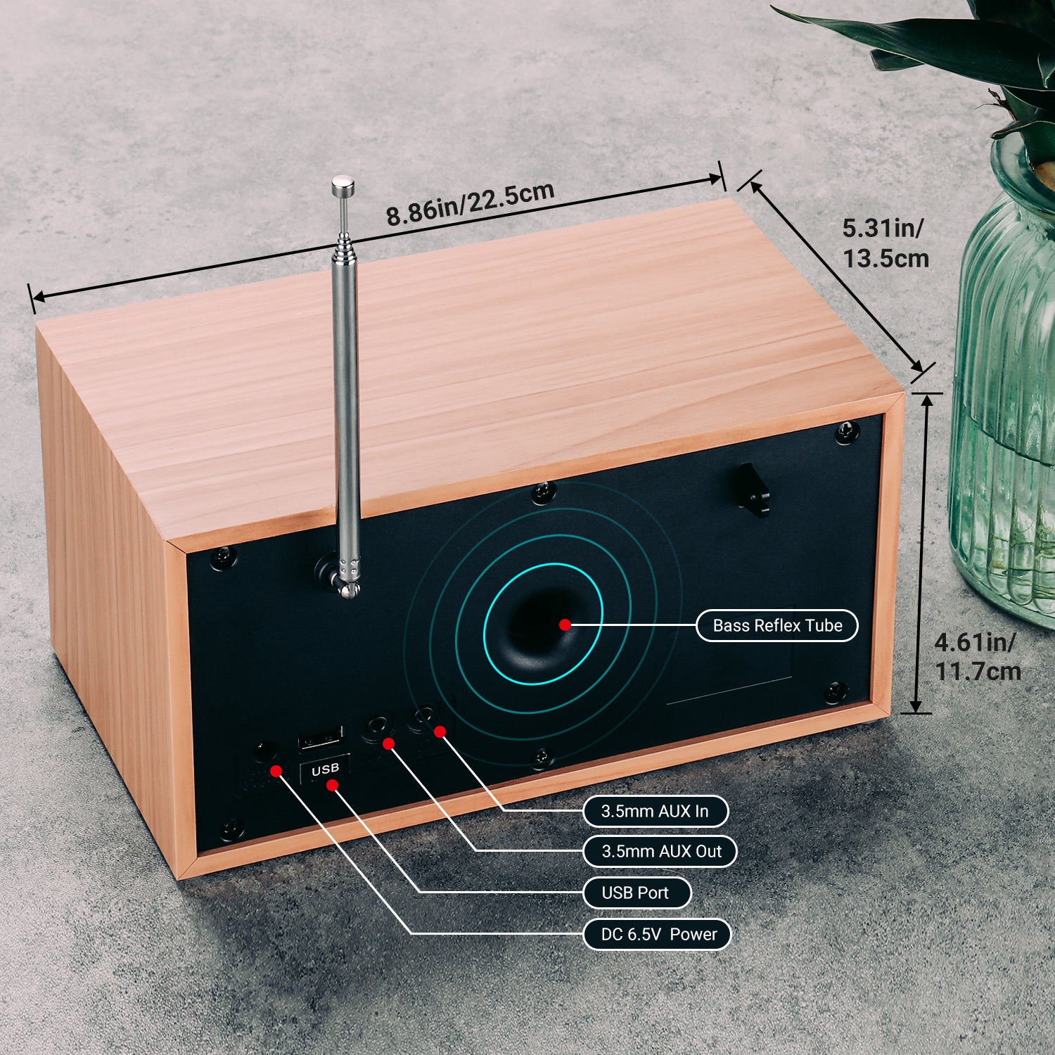 August MB420 Alarm Clock Digital DAB Radio