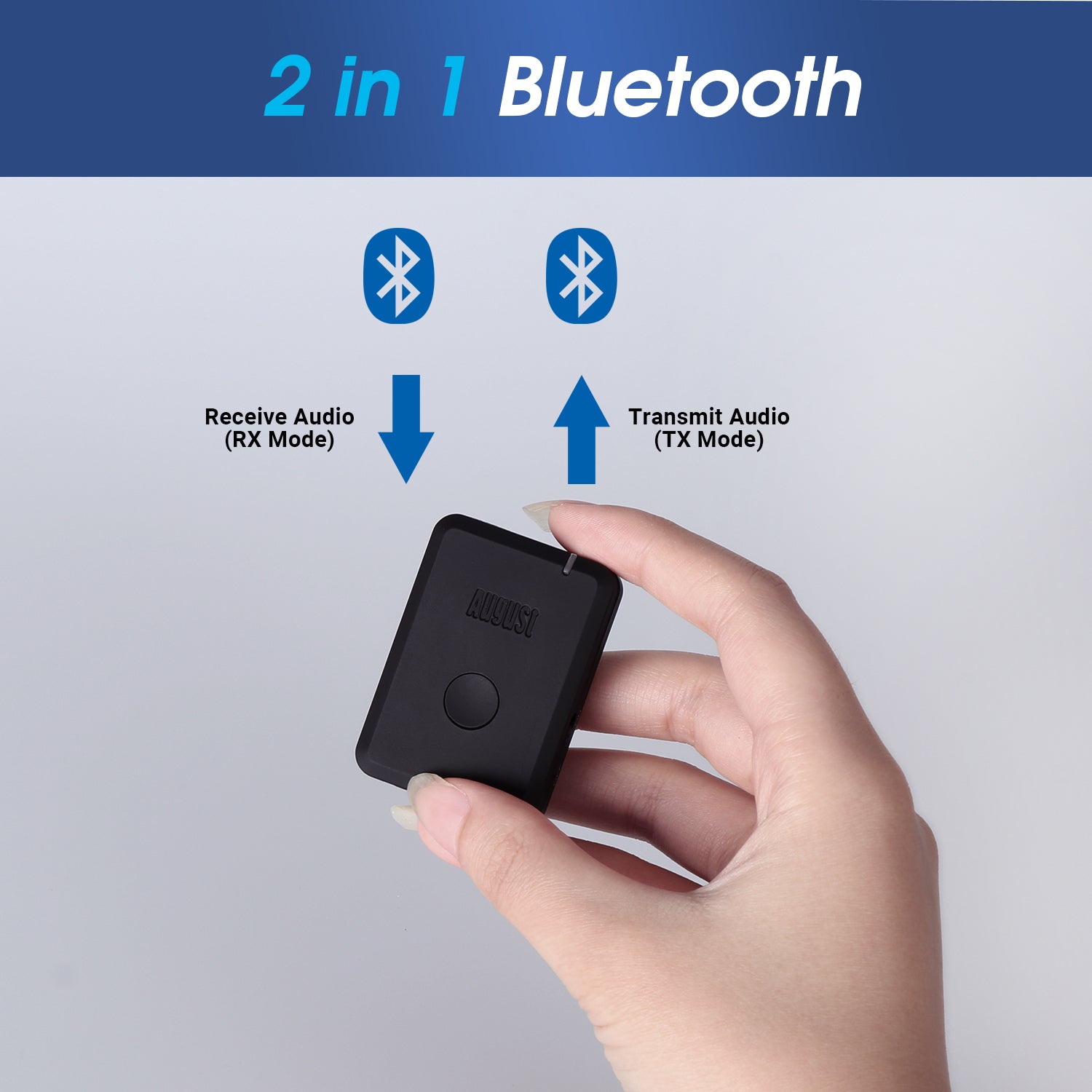 Bluetooth Audio Receiver and Transmitter AUX - August MR260B