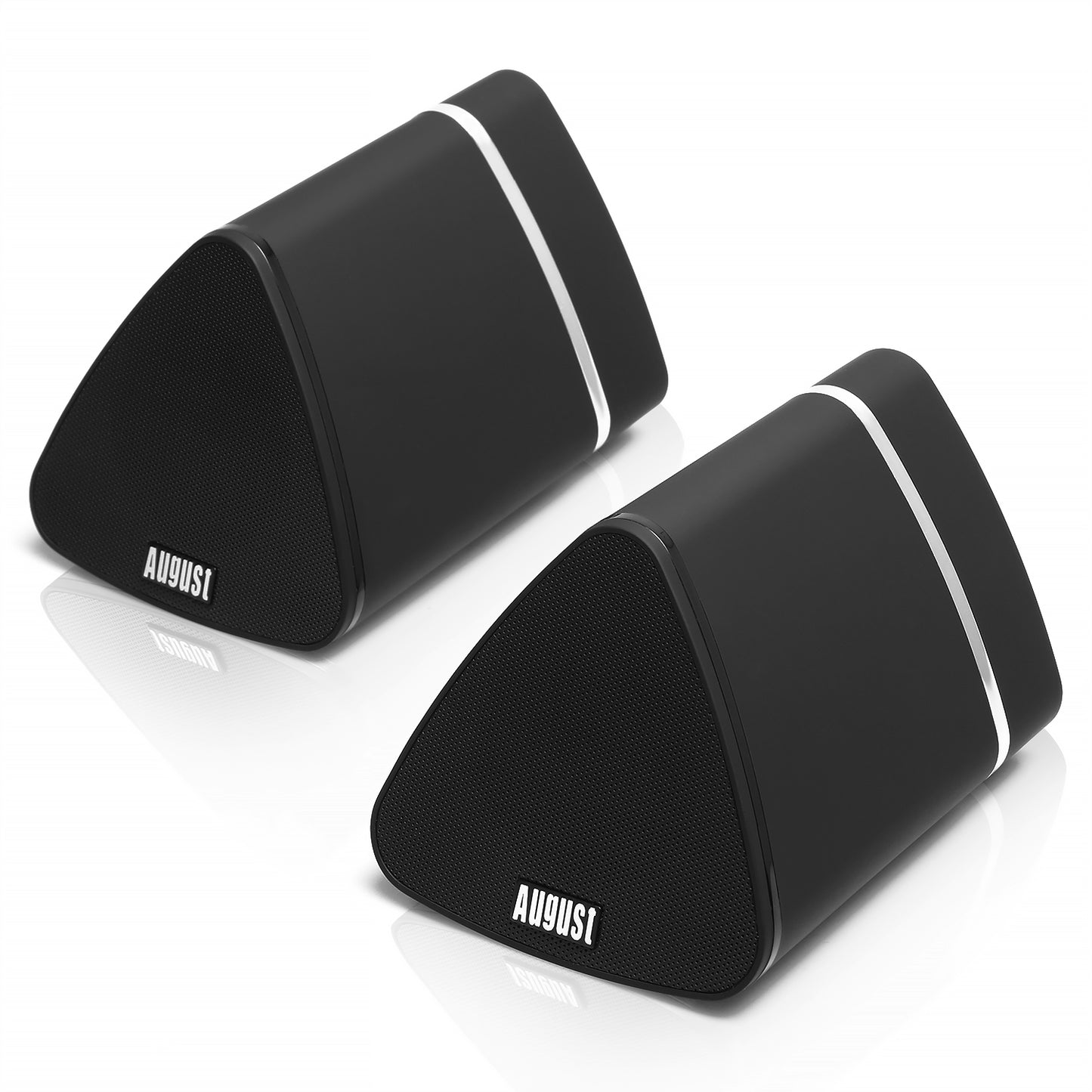 Twin Bluetooth Wireless Portable Speakers Rechargeable Battery - August MS515