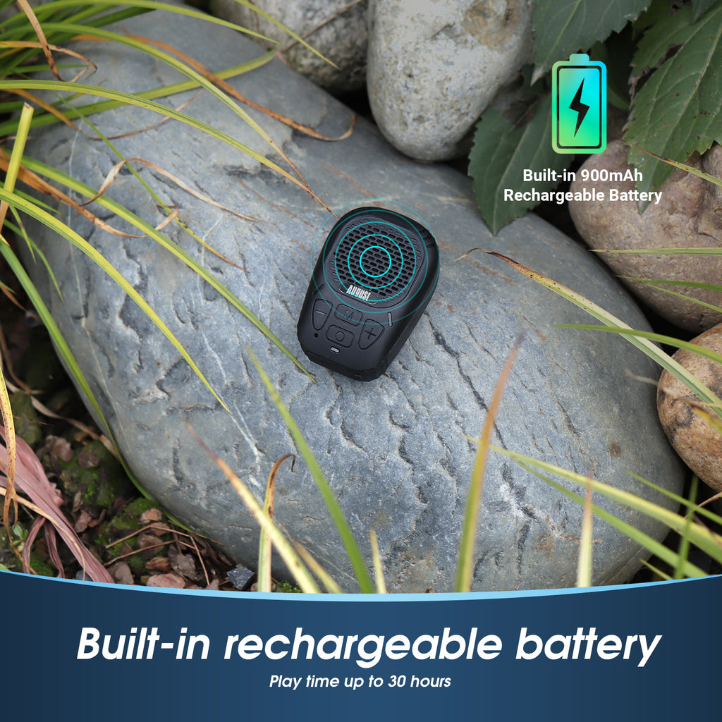 August MS550 Bluetooth Speaker with Built-in Rechargeable 900mAh Battery