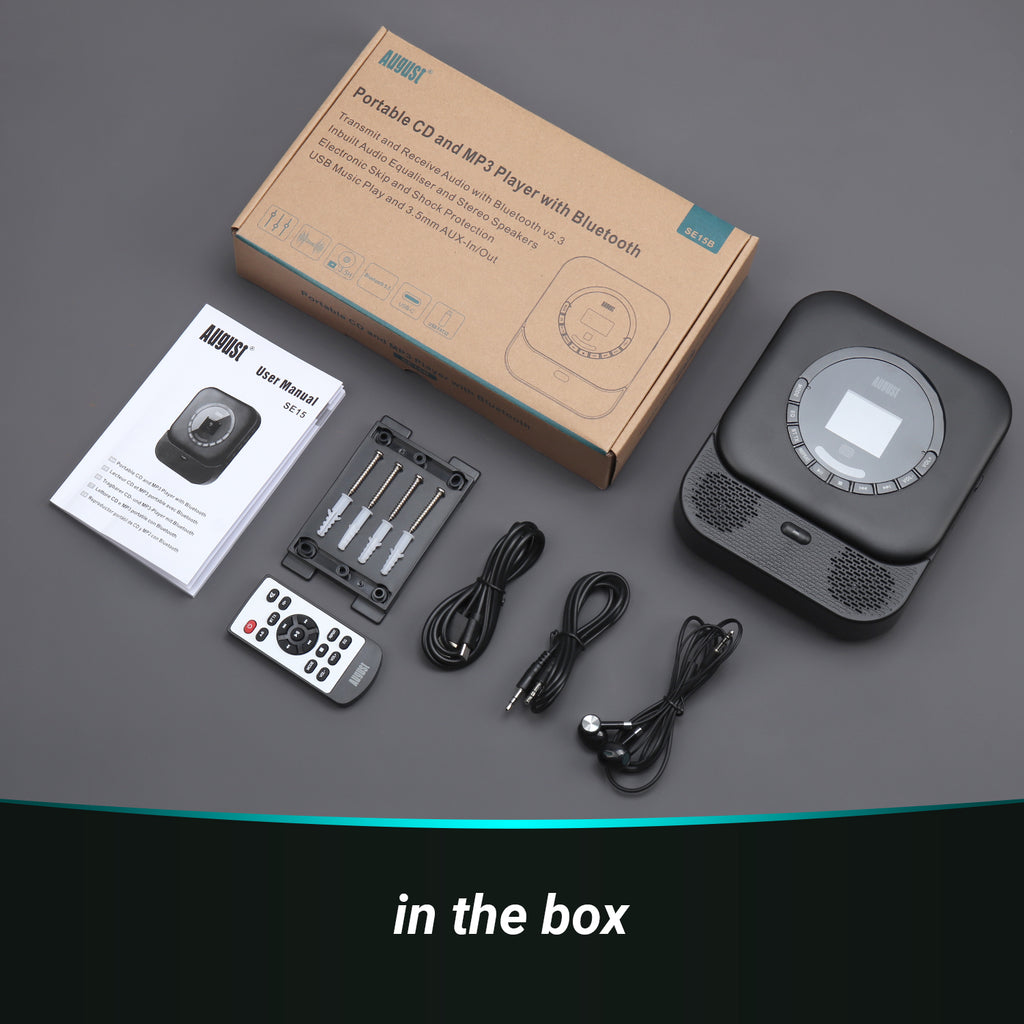 Portable Music CD Player with Bluetooth and MP3 USB In Speaker SE15