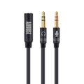 3.5mm Headphone Jack Splitter for Microphone & Stereo Audio Headphones - August TAA220