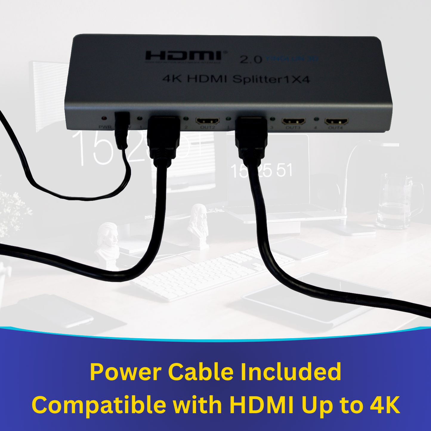 HDMI Splitter 8 / 4-Way Output and Signal Booster YING HDMI 202