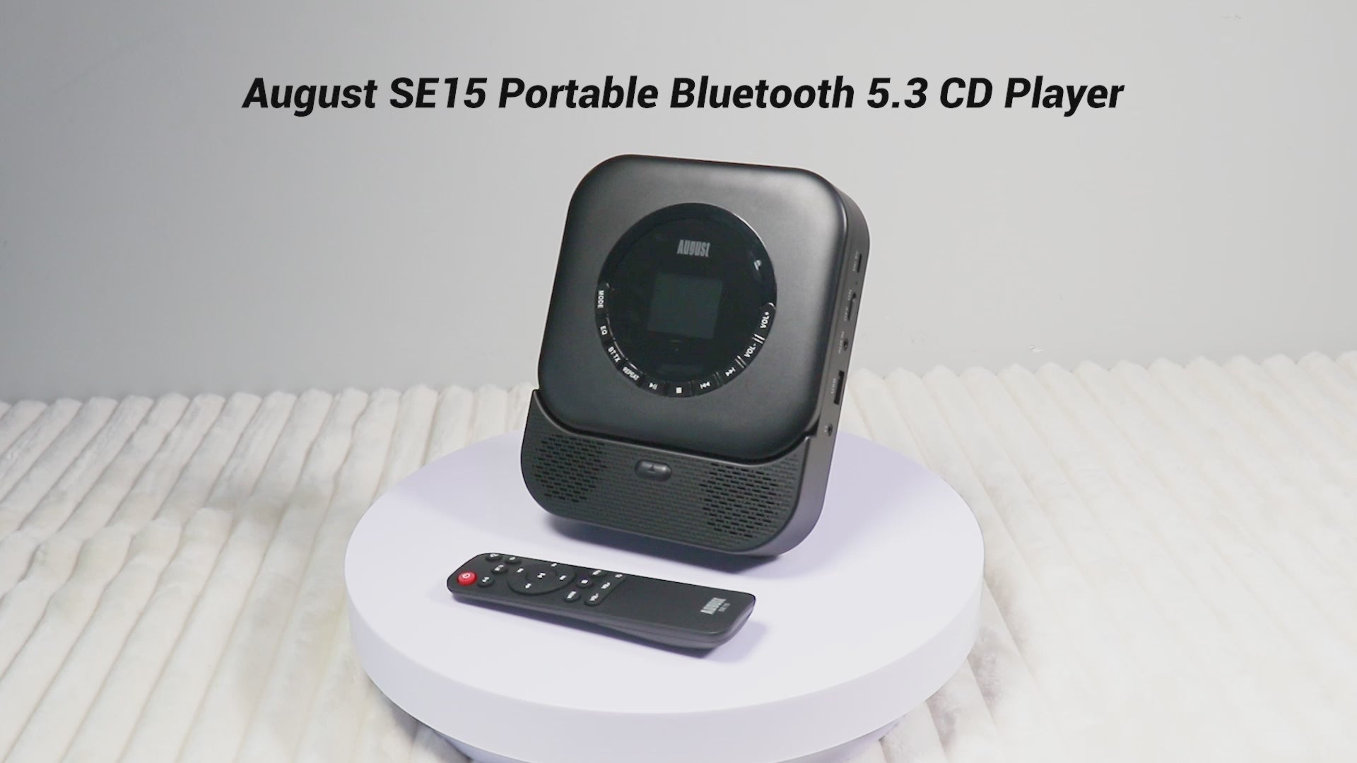 Portable Music CD Player with Bluetooth and MP3 USB In Speaker SE15