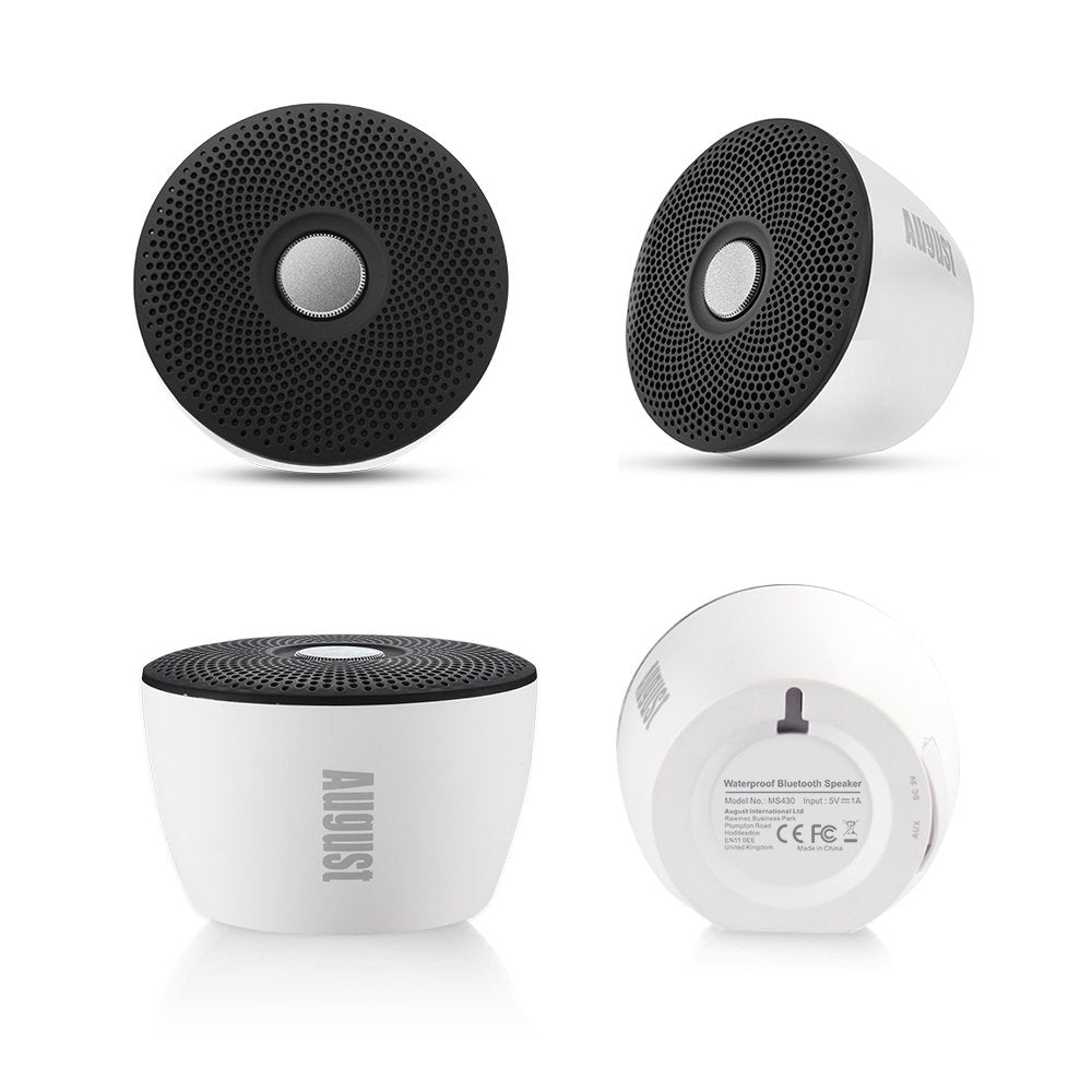 Refurbished - August Portable Wireless Speaker - Bluetooth 4.2 Speaker with Built-in Microphone  Black  August  portable speakers   iDaffodil - Consumer Electronics at Affordable Prices
