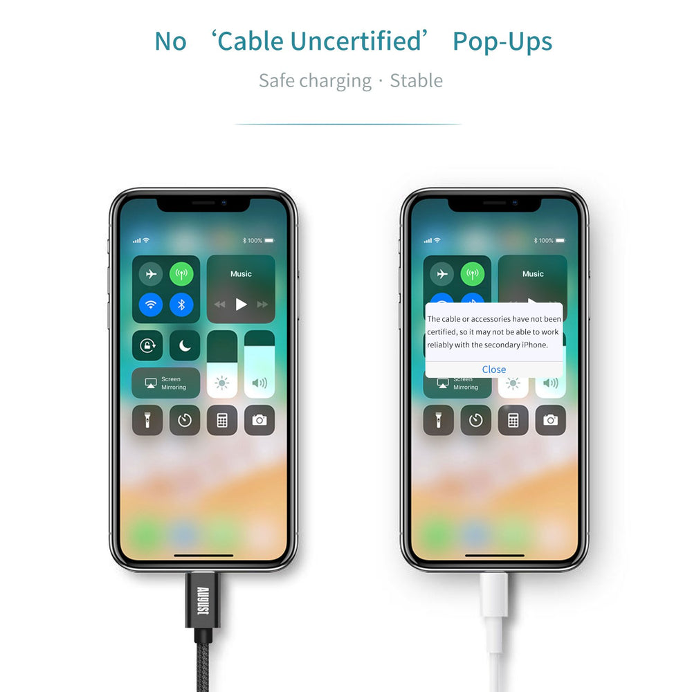 Lightning Cable TC11 - MFi Certified for iPhone X/8/8+/7/7+/6/6+/5S  Black  August  Charging Cables   iDaffodil - Consumer Electronics at Affordable Prices