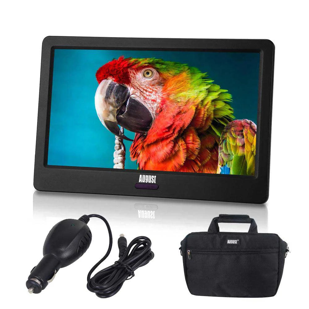 9 Inch Rechargeable TV, Carry Case, Car Adapter