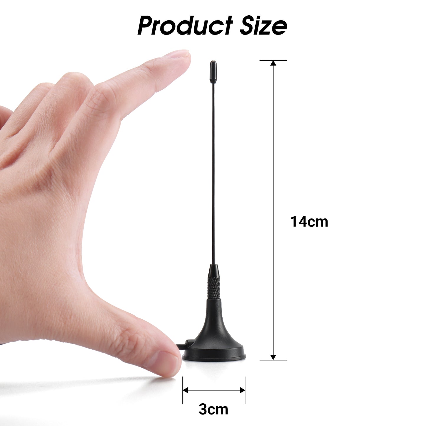 Portable Freeview Digital HD Aerial with Magnetic Base for Cars and Trucks - August DTA180