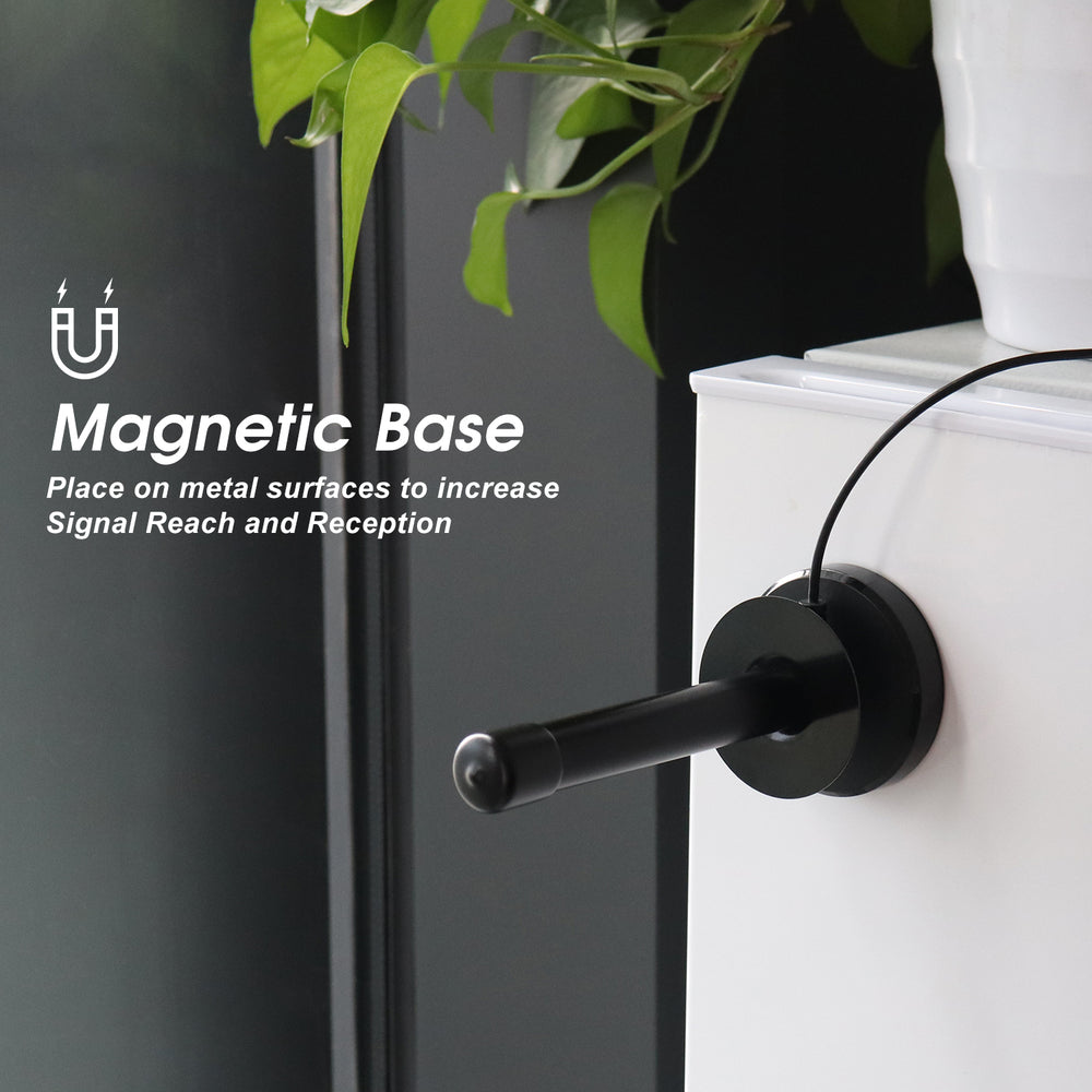 High Gain HD Freeview TV Aerial HD DAB FM Magnetic Base Antenna Indoor Outdoor - August DTA250