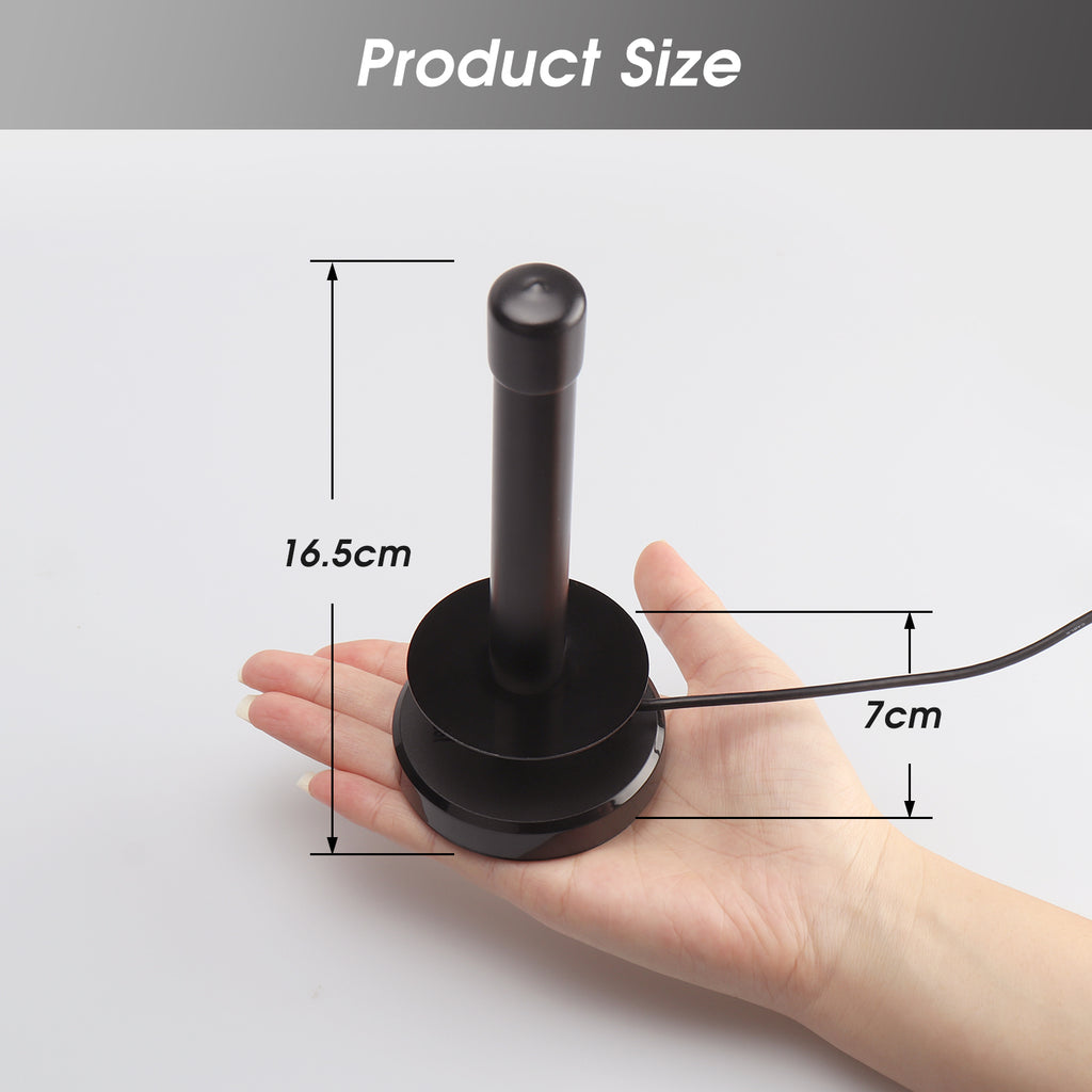 High Gain HD Freeview TV Aerial HD DAB FM Magnetic Base Antenna Indoor Outdoor - August DTA250