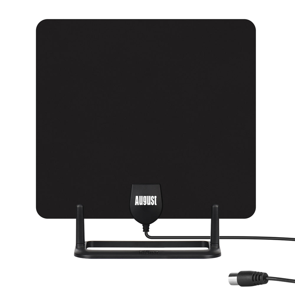 Indoor TV Aerial Digital Freeview HD High Gain Flat Design with Stand - August DTA450