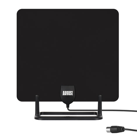 Indoor TV Aerial Digital Freeview HD High Gain Flat Design with Stand - August DTA450