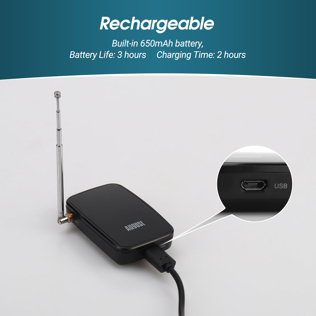 Mobile TV Freeview Tuner Receiver for Apple, Android, Chromebooks WiFi - August DVB-T405