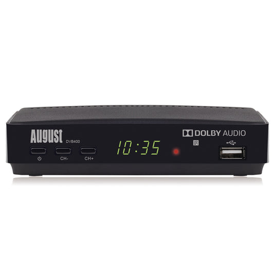 Freeview Set-Top Box HD TV Recorder USB PVR EPG Timeshift - August DVB400 [Refurbished]